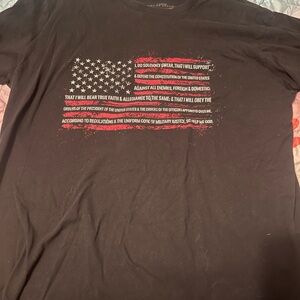 Grunt Style Black Patriotic Graphic Tee